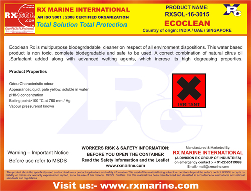 ECOCLEAN RXSOL