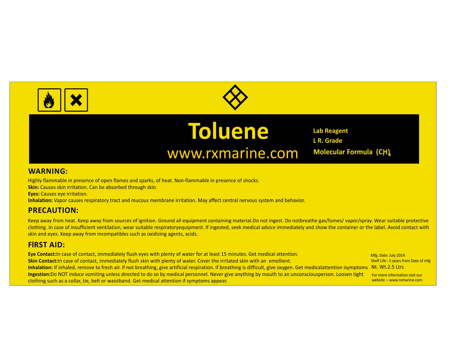 Toluene  Analytical Grade 25 Ltrs